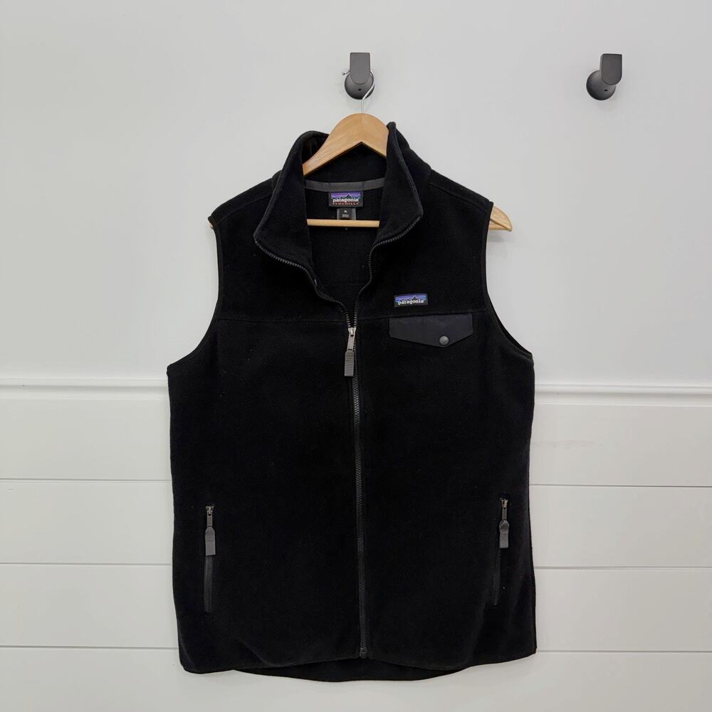 Men’s Patagonia Synchilla Black Fleece Zip Up Best Size XL